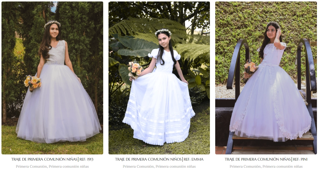 vestidos de primera comunion casa luisfer